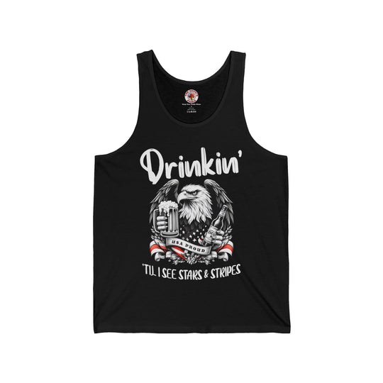 Drinkin' Til I See Stars & Stripes Tank Top