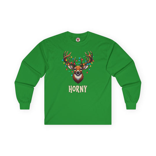 Horny Reindeer Long Sleeve Tee