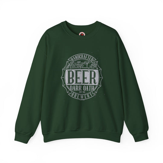 Handcrafted and Always Cold Beer Crewneck Sweatshirt