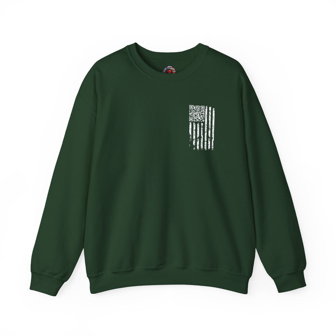 American Flag QR Code Crewneck Sweatshirt