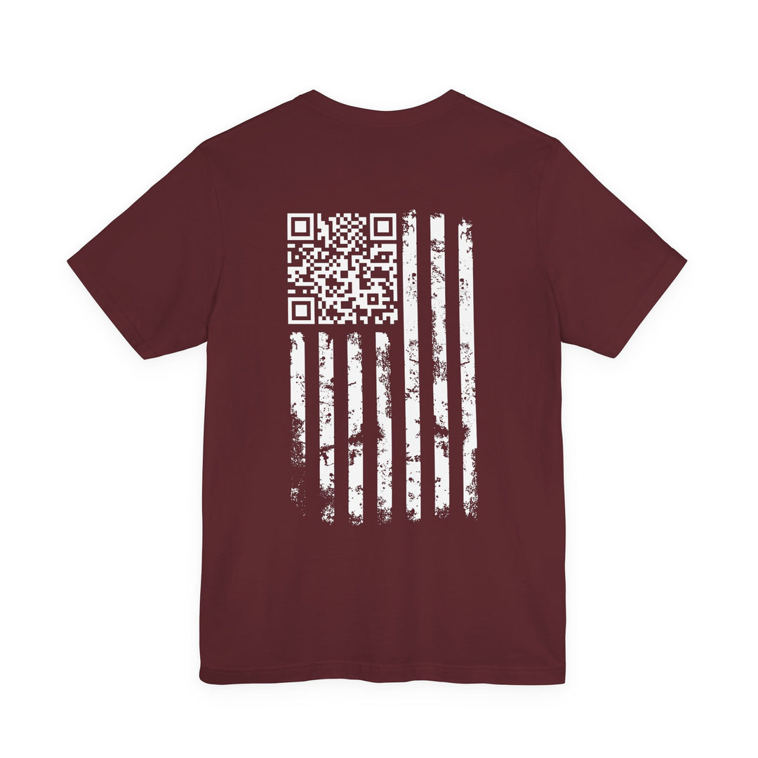 American Flag QR Code T-Shirt
