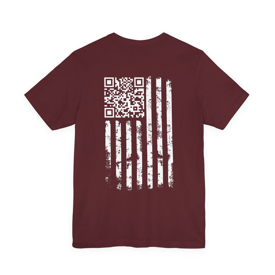 American Flag QR Code T-Shirt