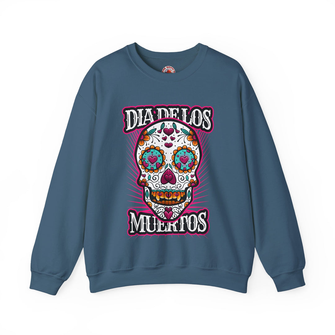 Dia De Los Muertos Skull Crewneck Sweatshirt