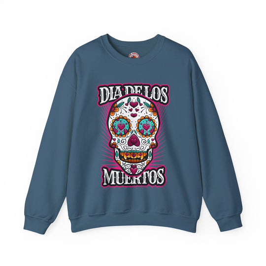 Dia De Los Muertos Skull Crewneck Sweatshirt
