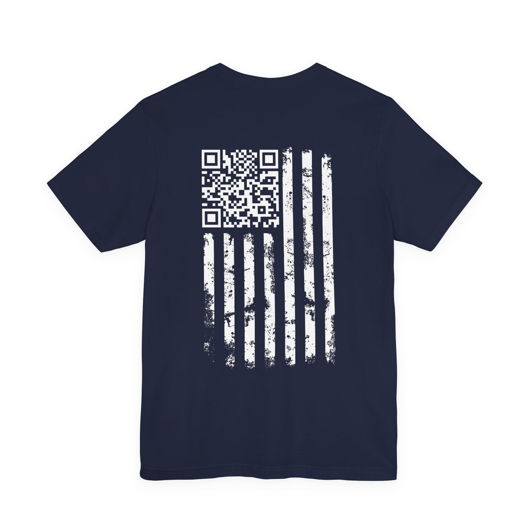 American Flag QR Code T-Shirt