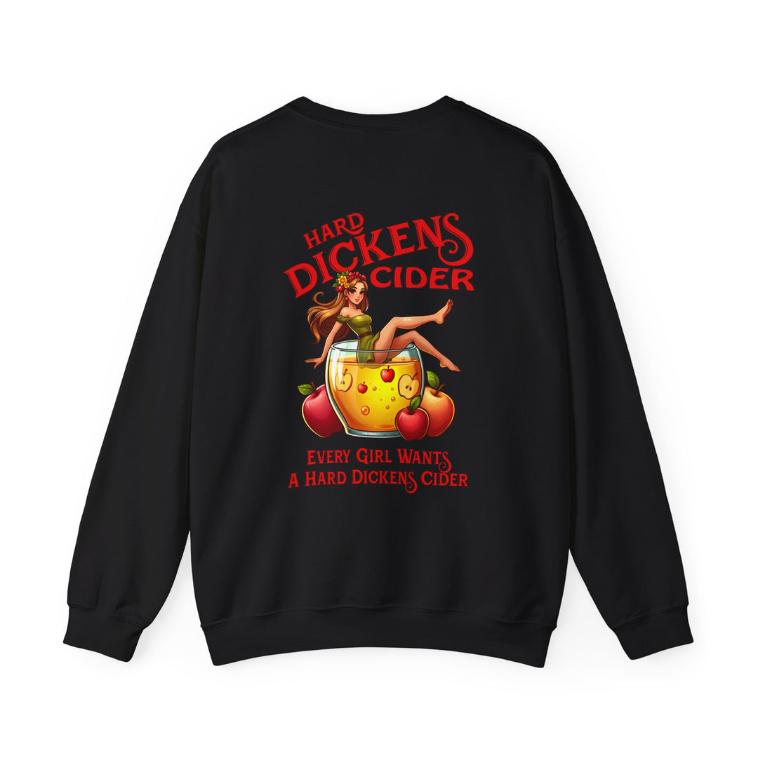 Hard Dickens Cider Front/Back Crewneck Sweatshirt
