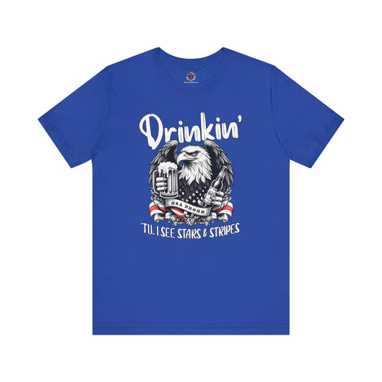 Drinkin' Til I See Stars & Stripes T-Shirt