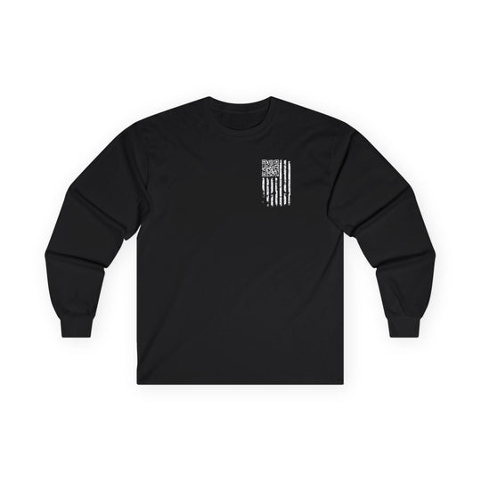 American Flag QR Code Long Sleeve Tee