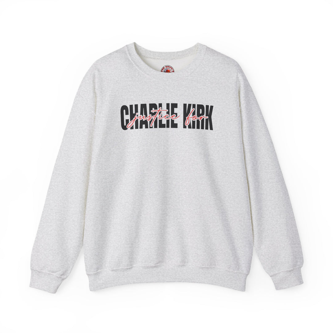Charlie Kirk Justice Crewneck Sweatshirt