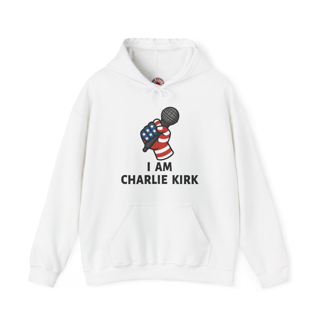 Charlie Kirk Mic Hooded Sweatshirt