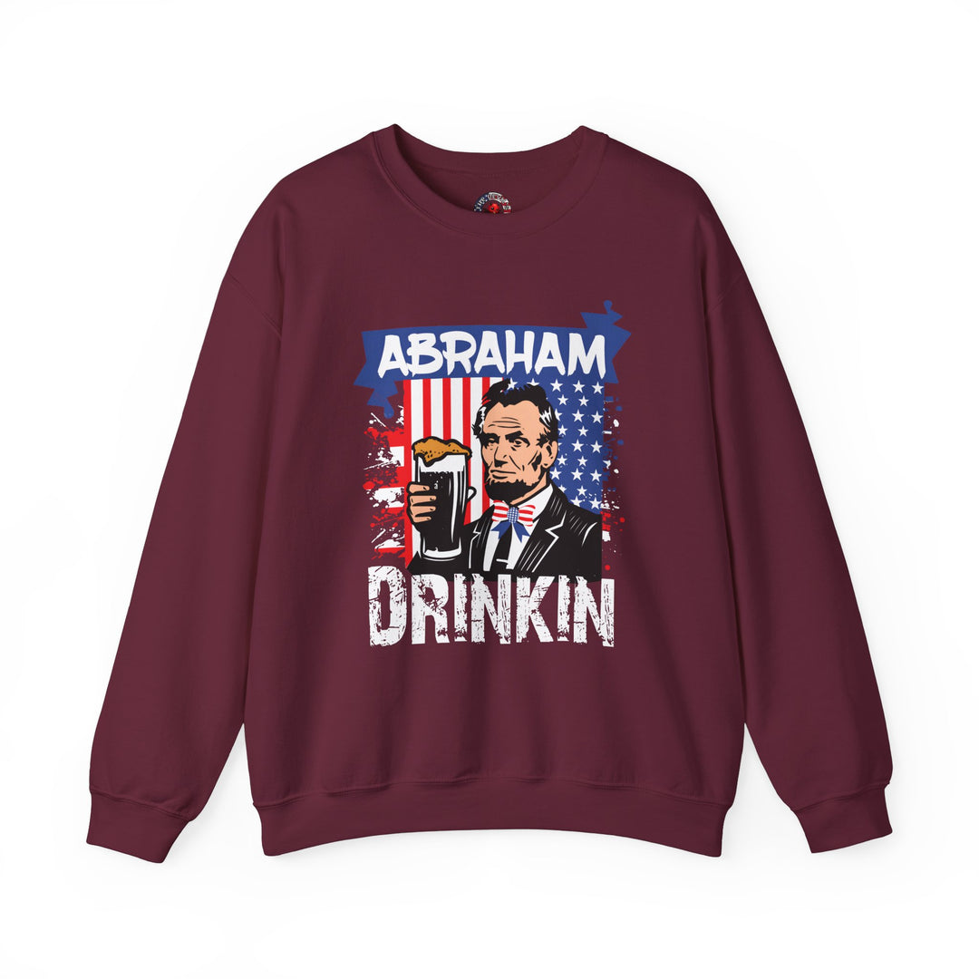 Abraham Drinking Crewneck Sweatshirt