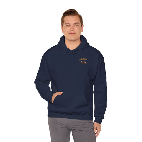 Camel Towing Back Hooded Sweatshirt