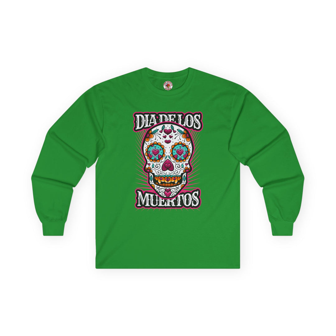 Dia De Los Muertos Skull Long Sleeve Tee