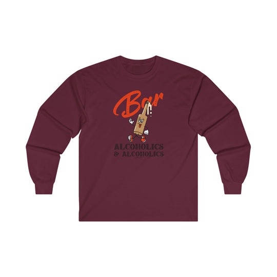 Bar Alcoholics & Alcoholics Long Sleeve Tee