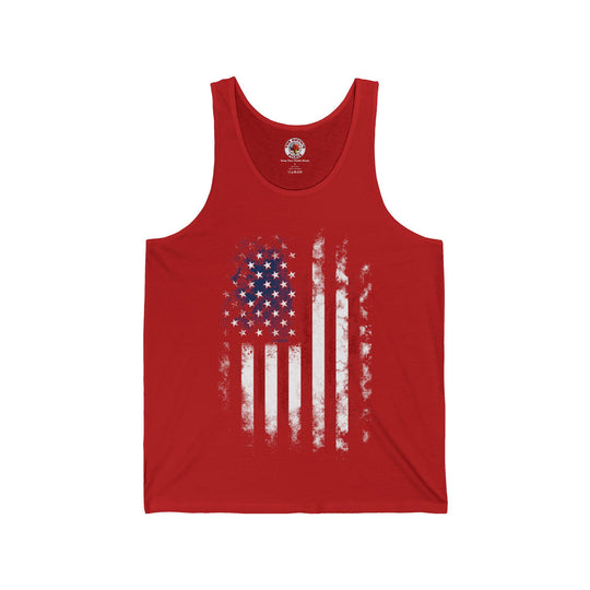 Distressed American Flag Tank Top