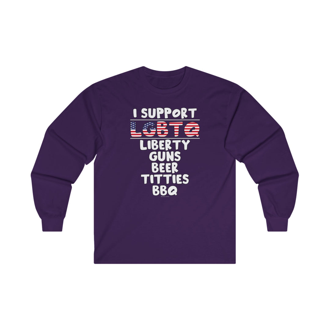 I Support LGBTQ Long Sleeve Tee