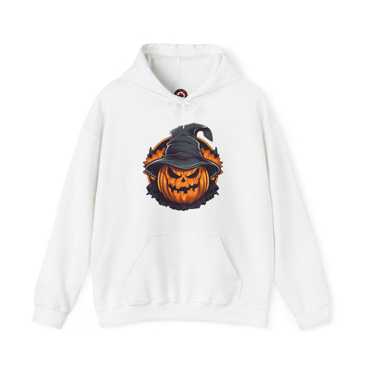 Scary Witch Pumpkin Halloween Hooded Sweatshirt