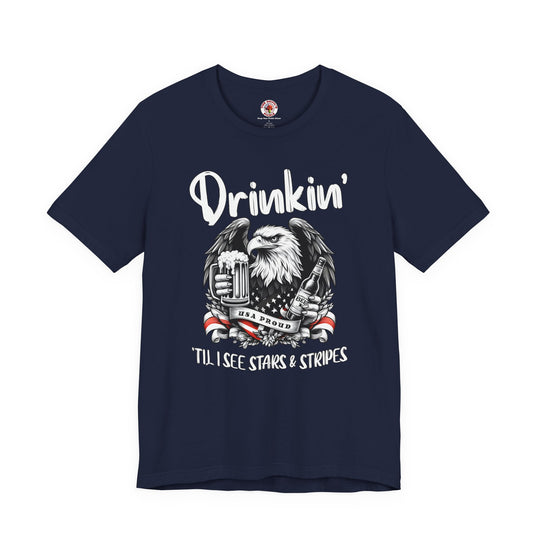 Drinkin' Til I See Stars & Stripes T-Shirt