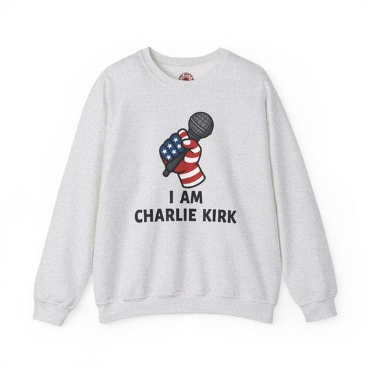 Charlie Kirk Mic Crewneck Sweatshirt