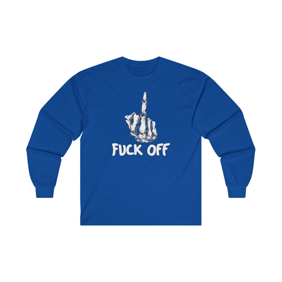 Fuck Off Finger Long Sleeve Tee