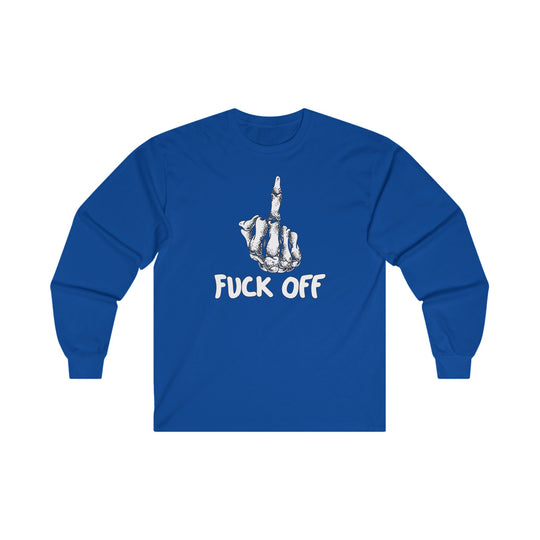 Fuck Off Finger Long Sleeve Tee