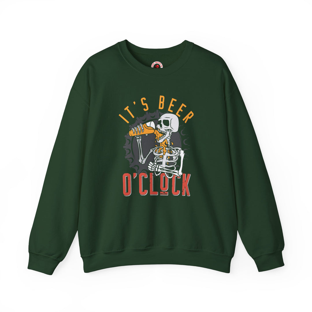 It's Beer O'Clock Skeleton Crewneck Sweatshirt