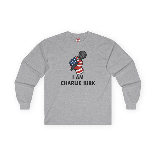 Charlie Kirk Mic Long Sleeve Tee