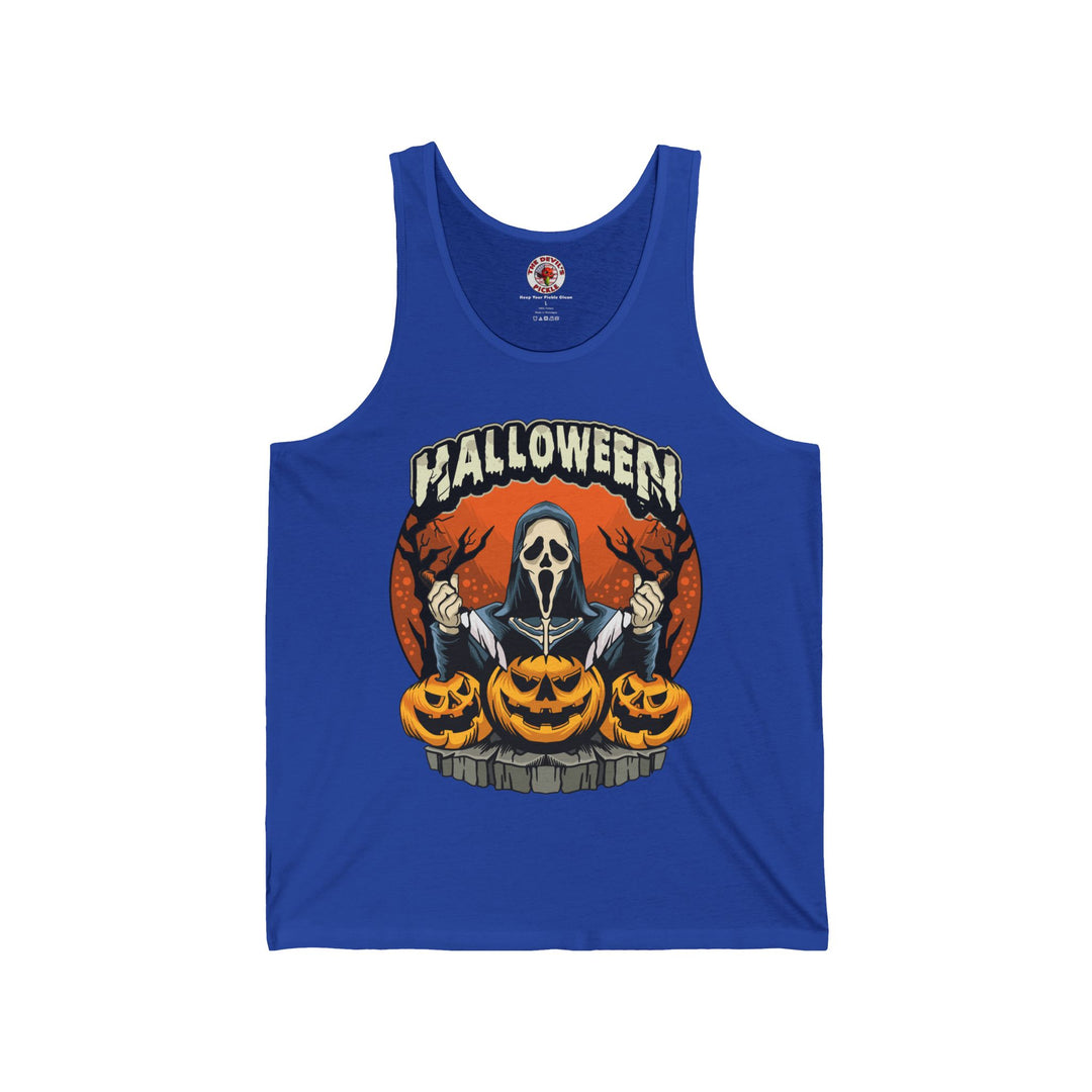 Screamer Killer Ghost Halloween Tank Top