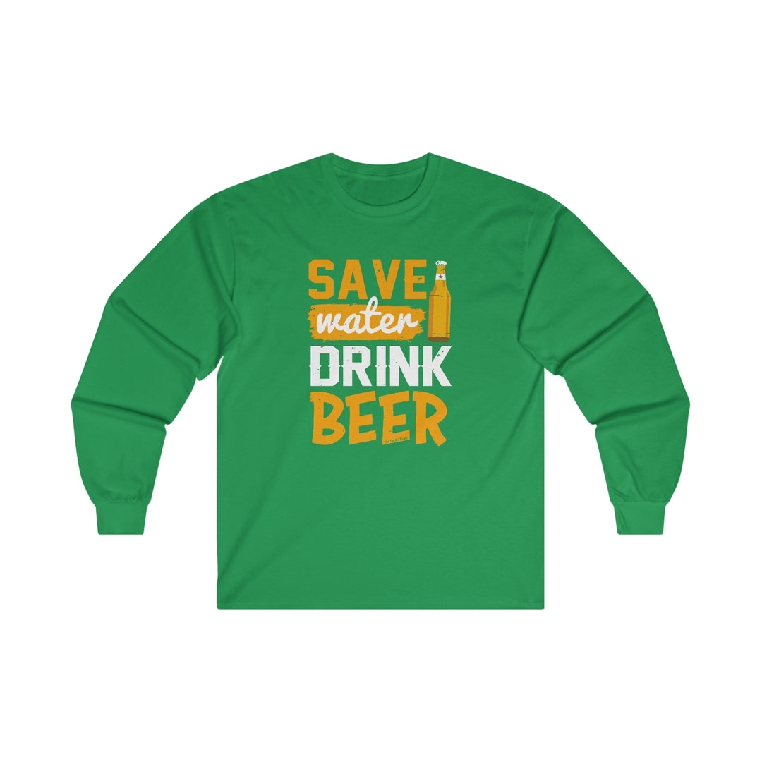 Save Water Drink Beer Long Sleeve Tee