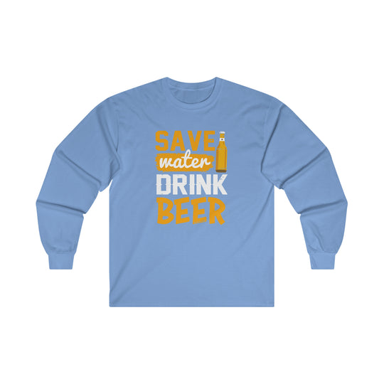 Save Water Drink Beer Long Sleeve Tee