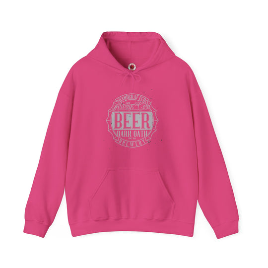 Handcrafted and Always Cold Beer Hooded Sweatshirt