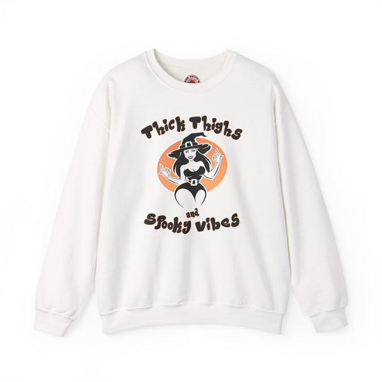 Thick Thighs and Spooky Vibes Crewneck Sweatshirt