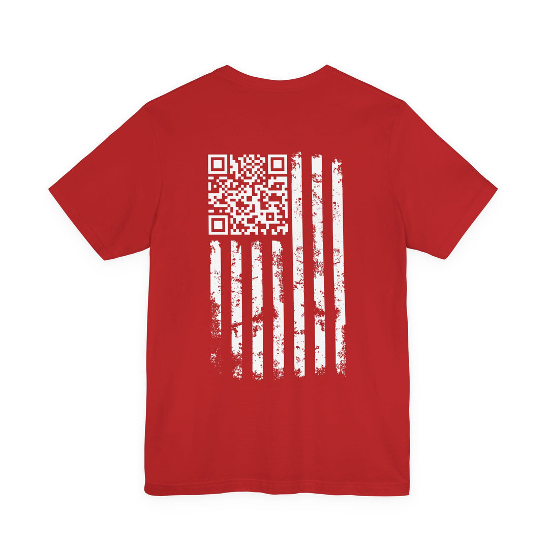 American Flag QR Code T-Shirt