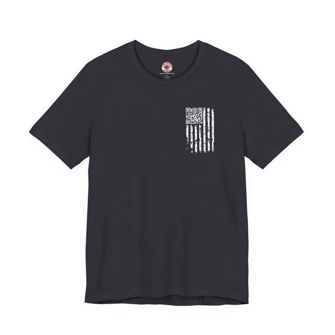 American Flag QR Code T-Shirt