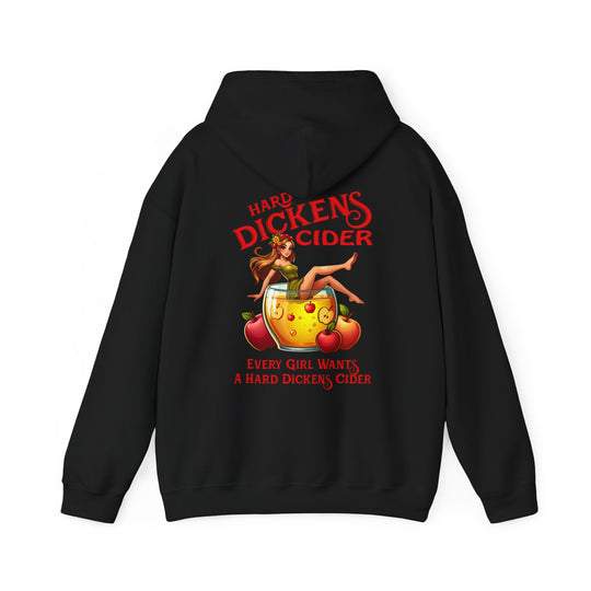 Hard Dickens Cider Front/Back Hooded Sweatshirt