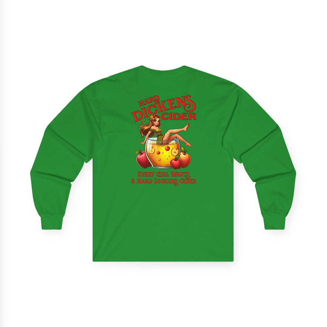 Hard Dickens Cider Front/Back Long Sleeve Tee