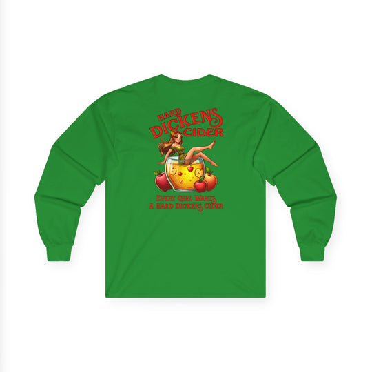 Hard Dickens Cider Front/Back Long Sleeve Tee