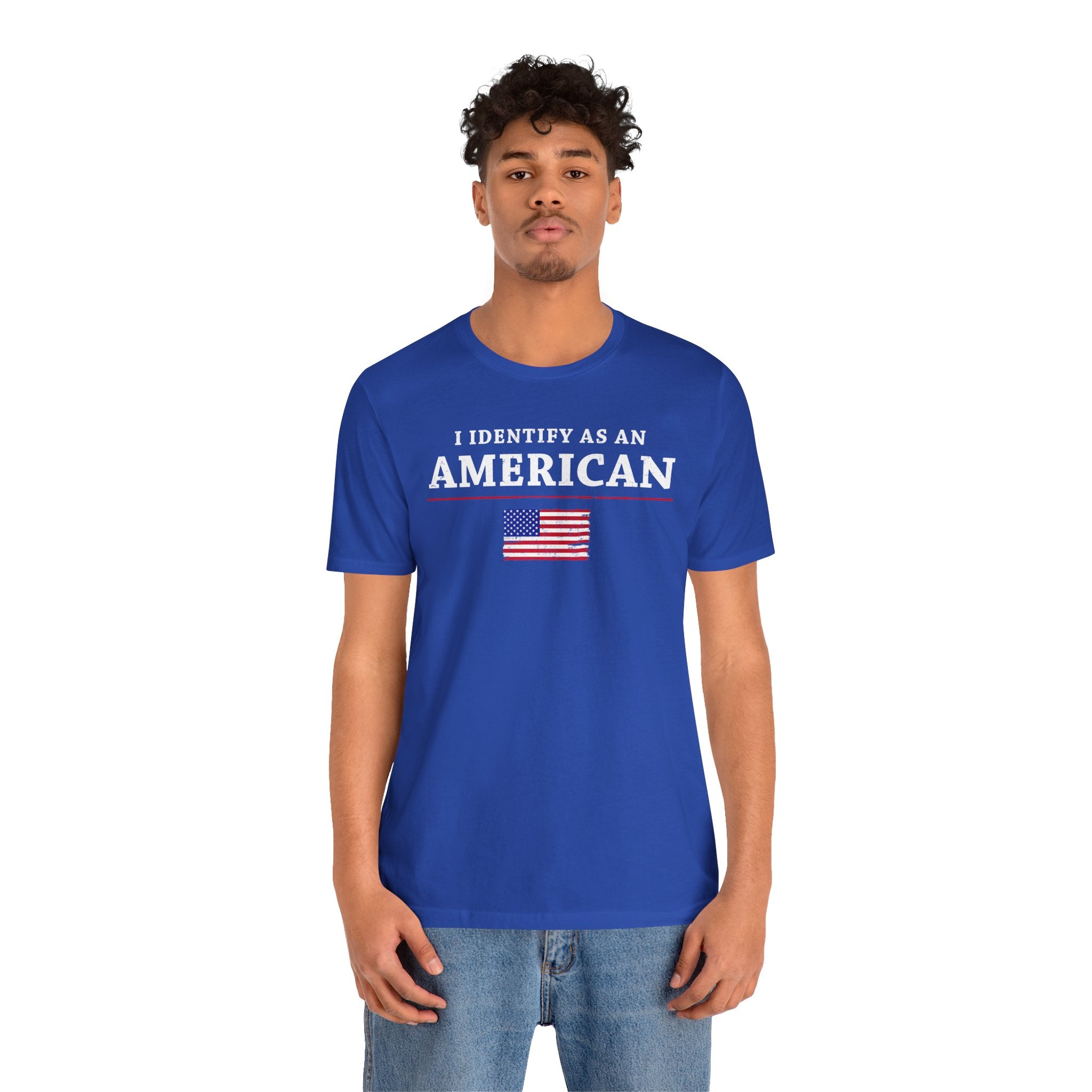 【新品未使用】Ameri DENIM LIKE PRINT SHIRT I Identify As An American T-Shirt – The Devil's Pickle