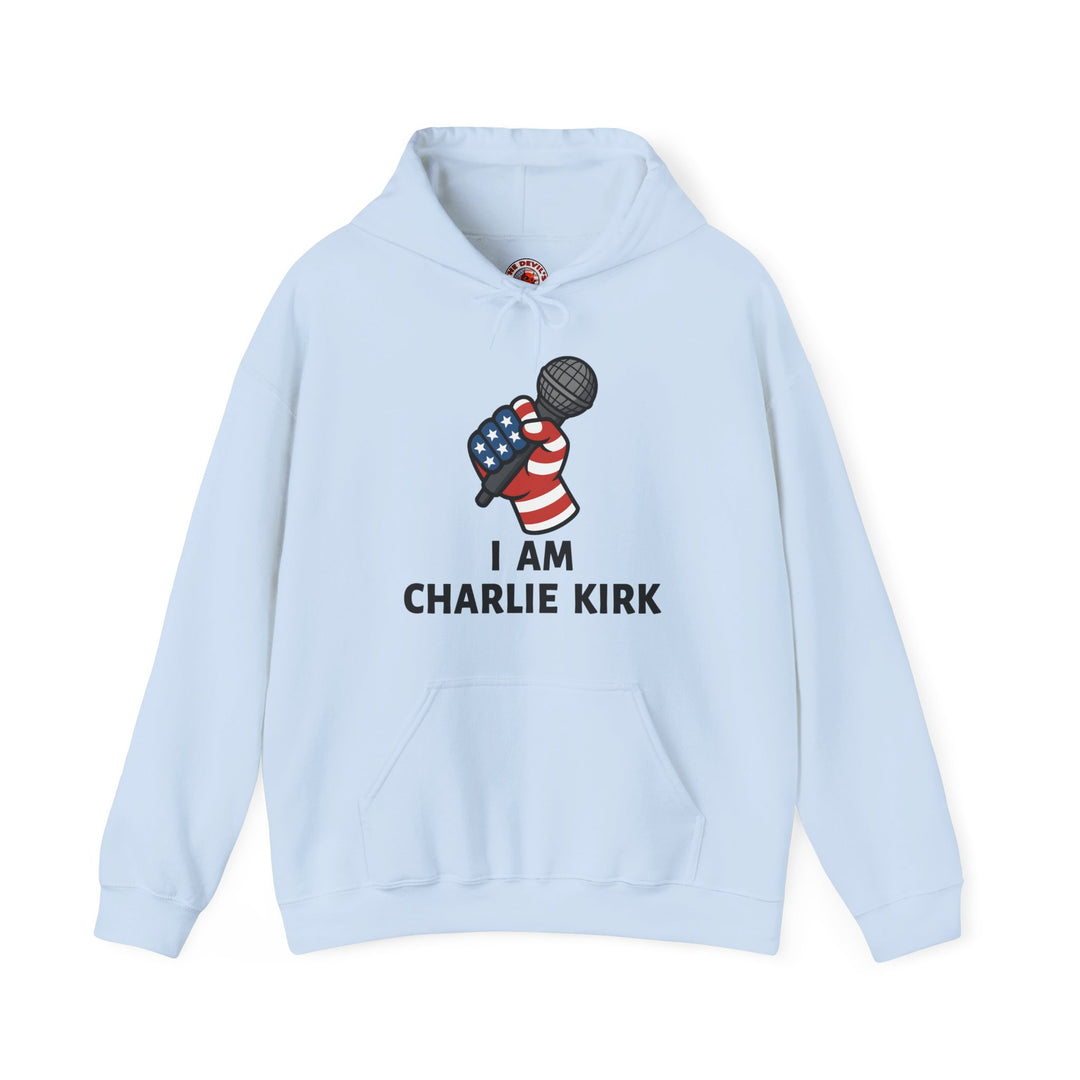 Charlie Kirk Mic Hooded Sweatshirt
