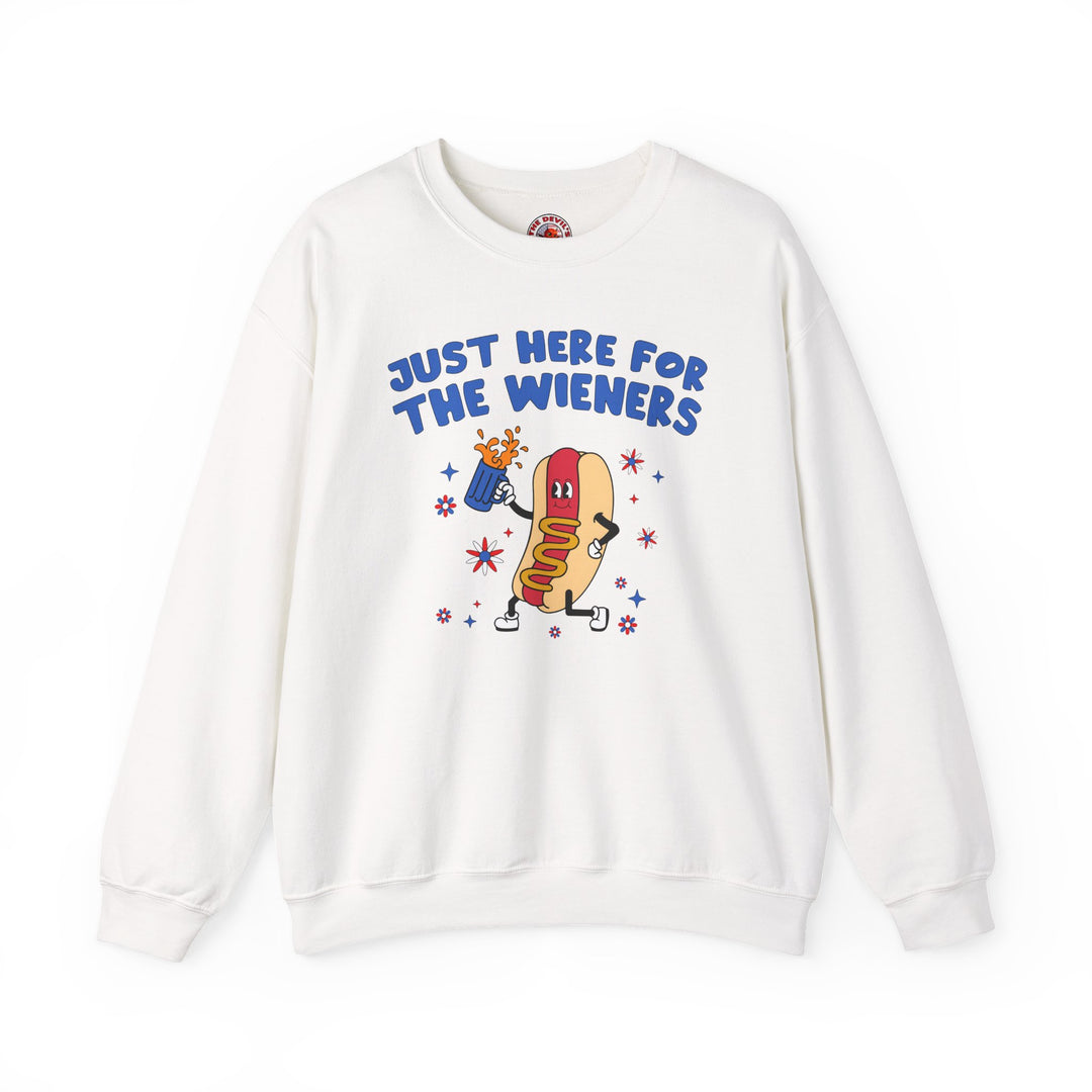 Just Here For The Wieners Crewneck Sweatshirt