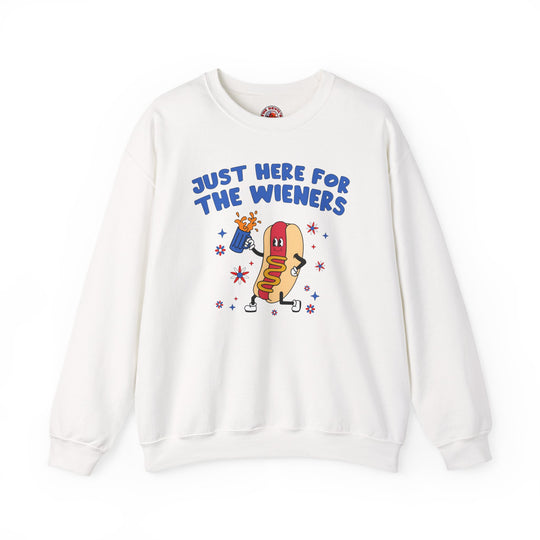 Just Here For The Wieners Crewneck Sweatshirt