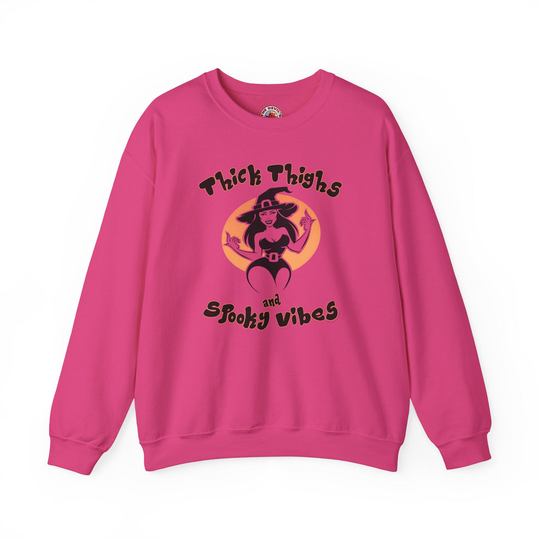 Thick Thighs and Spooky Vibes Crewneck Sweatshirt