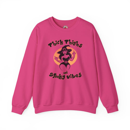 Thick Thighs and Spooky Vibes Crewneck Sweatshirt