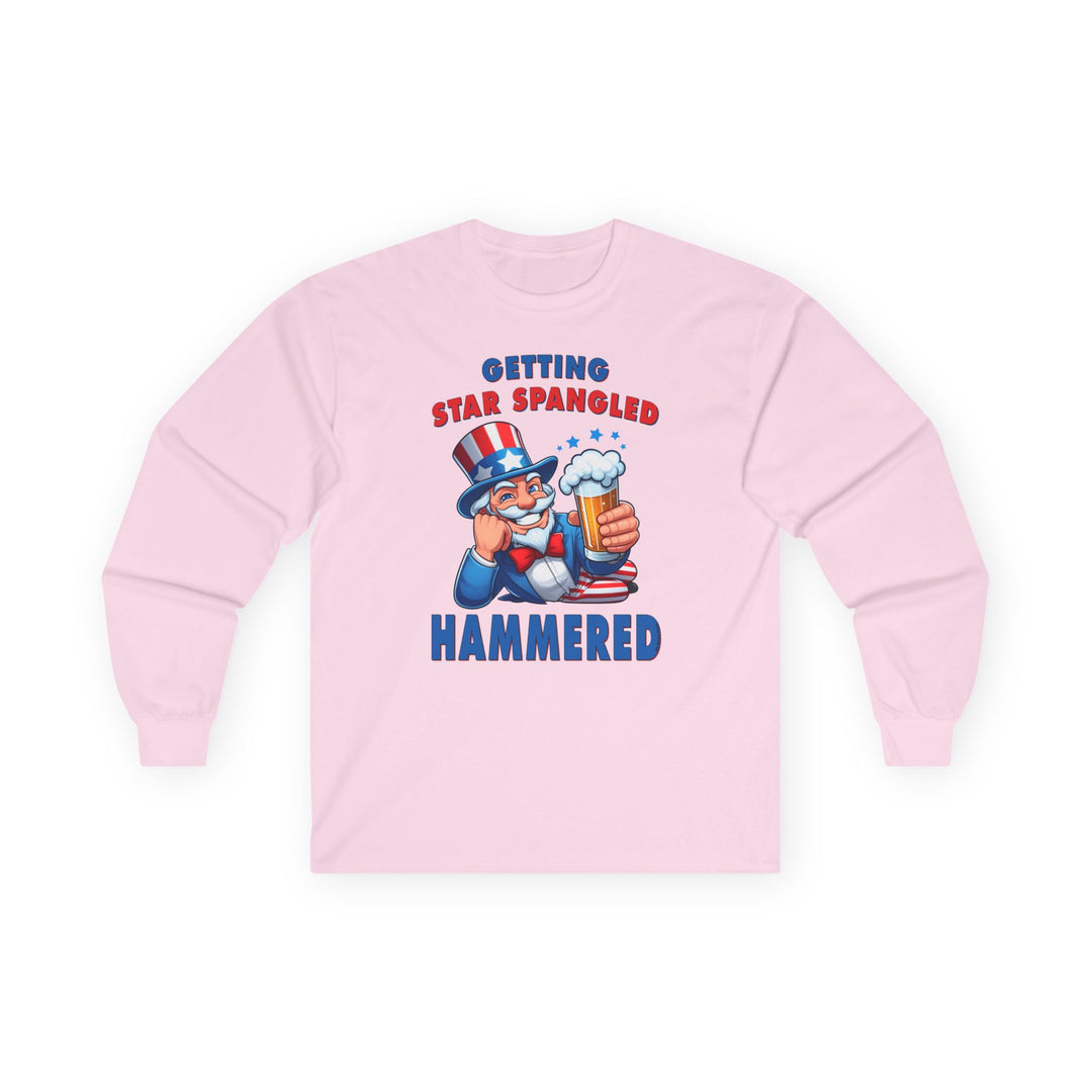 Star Spangled Hammered Long Sleeve Tee