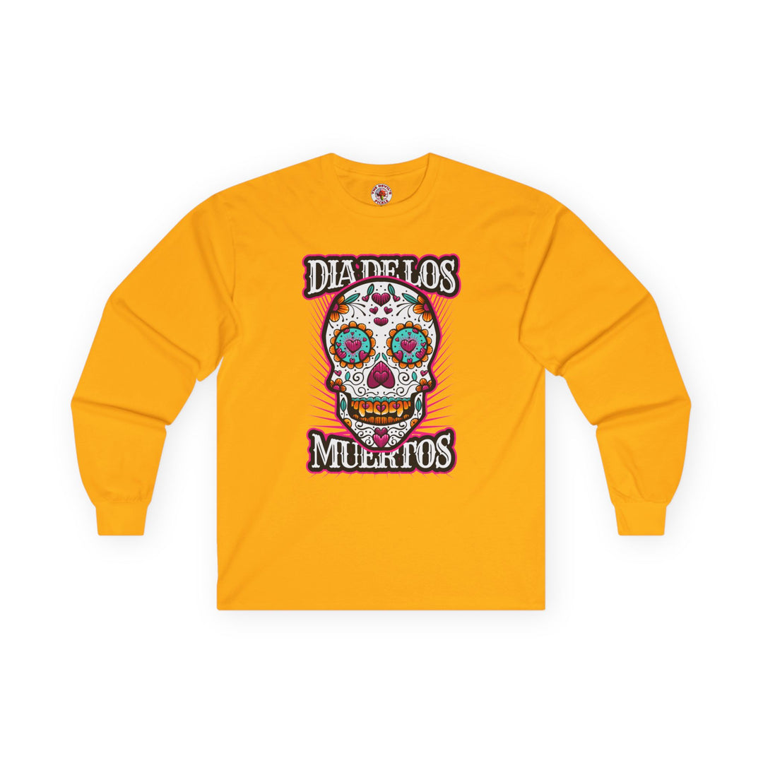 Dia De Los Muertos Skull Long Sleeve Tee