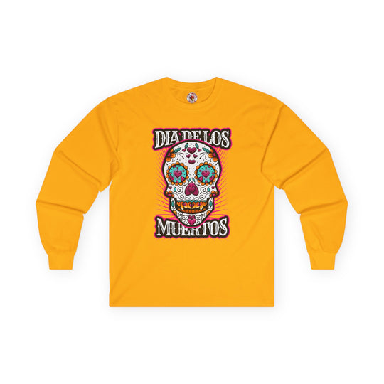 Dia De Los Muertos Skull Long Sleeve Tee