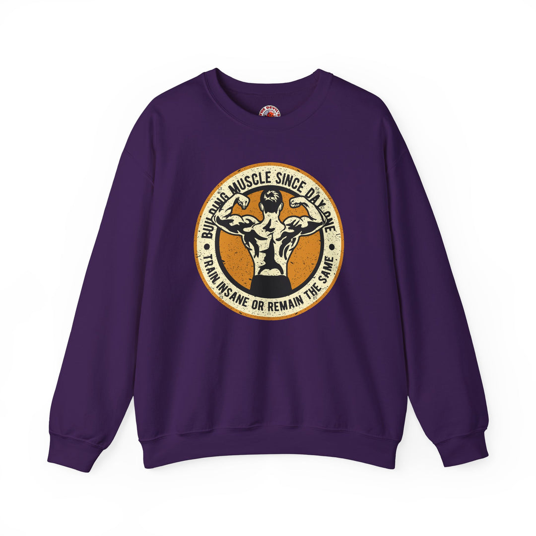 Building Muscle Since Day One Crewneck Sweatshirt