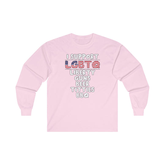 I Support LGBTQ Long Sleeve Tee