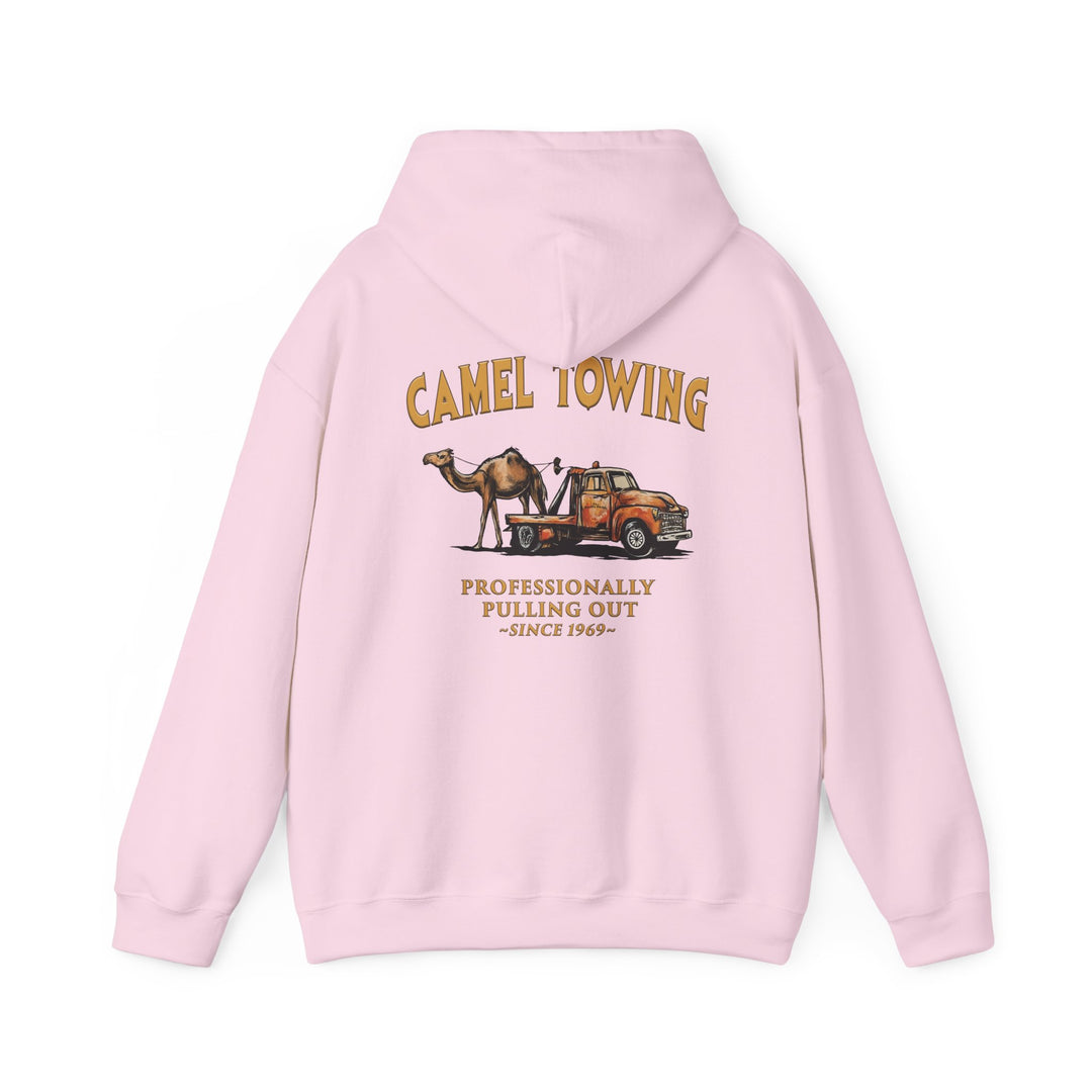 Camel Towing Back Hooded Sweatshirt