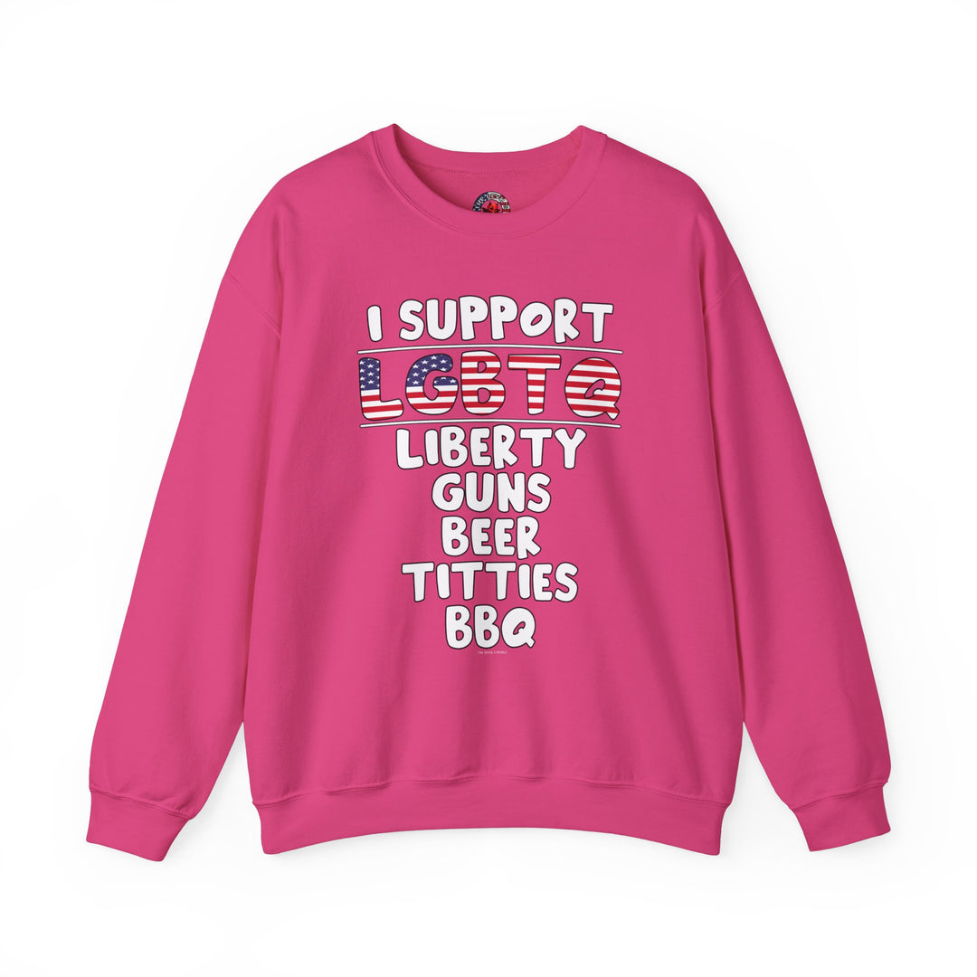 I Support LGBTQ Crewneck Sweatshirt